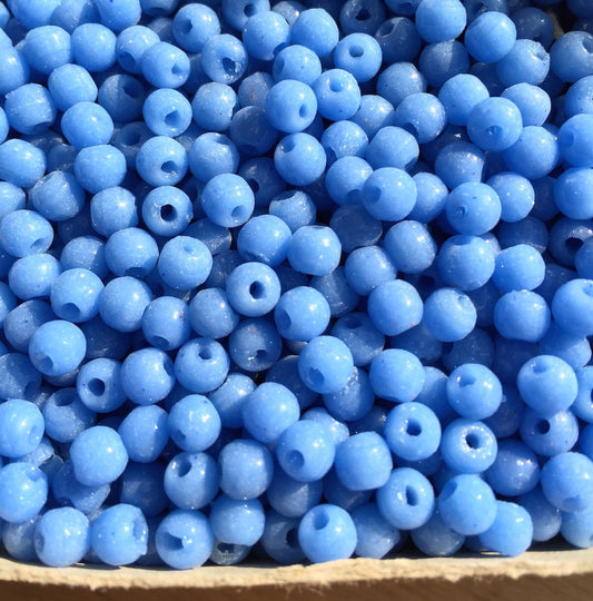 5000 Cornflower Blue Vintage Czech 5mm Glass Beads