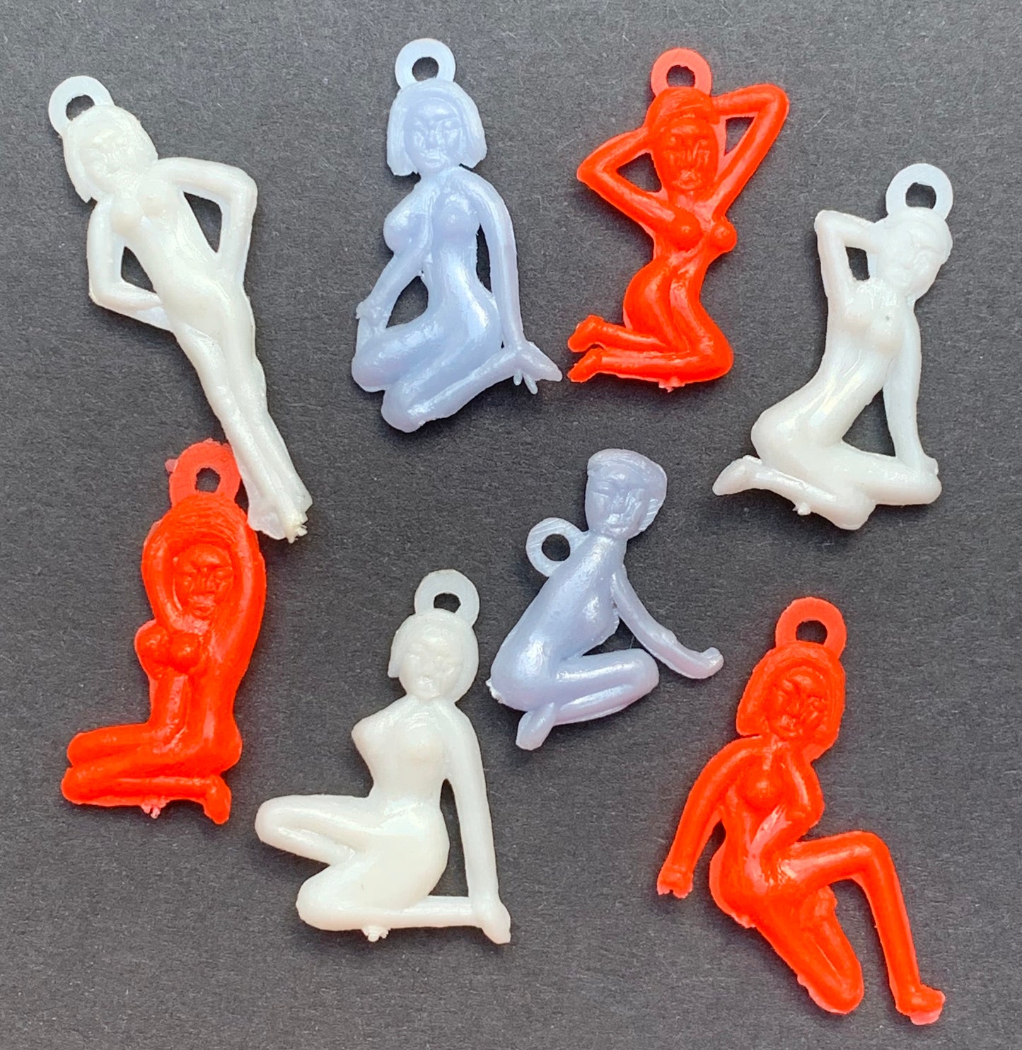 8 Risque Burlesque 1950s Naked Lady Charms - All Different ...