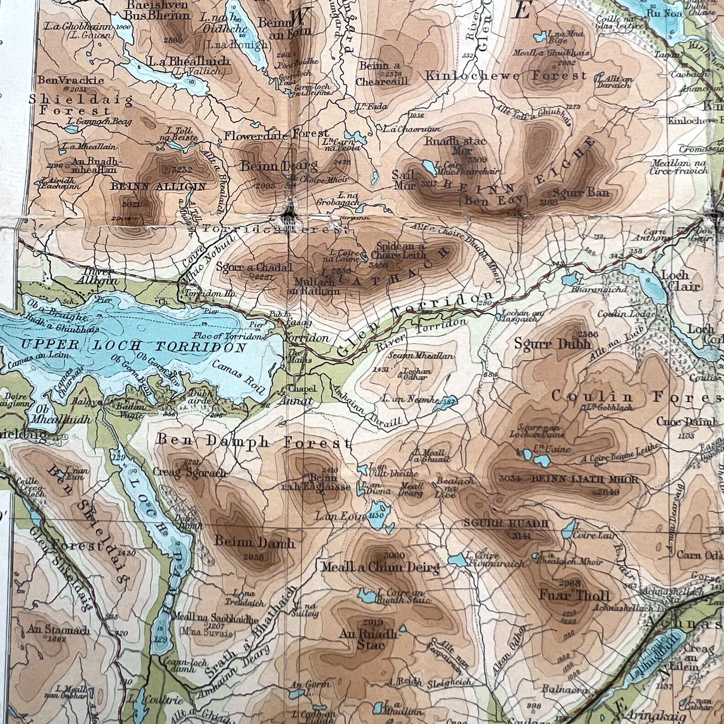 1920s Map of Central Ross-Shire including Inverness.