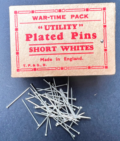 WAR-TIME PACK "UTILITY"  Plated Pins - Short Whites - MADE IN ENGLAND