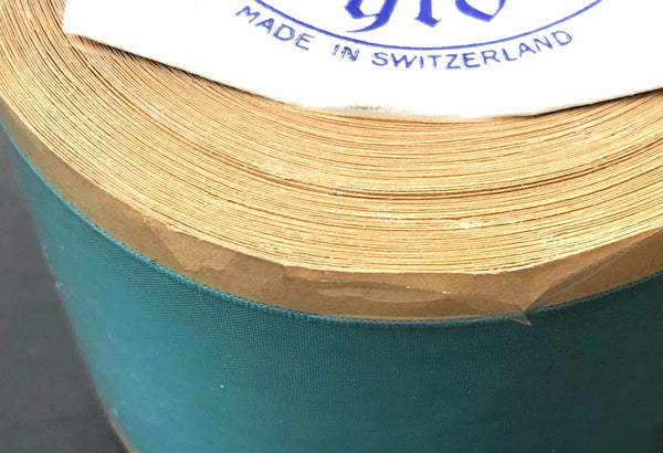 Shimmery Powder Blue Wide Vintage Swiss Lustre Nylon Ribbon -2"/4.8cm or 6.5cm wide