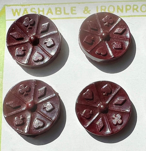 ACE Vintage Bakelite Playing Card Buttons Made in England Choice o