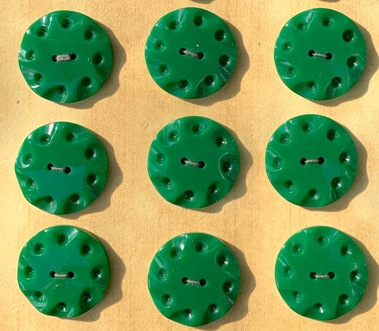 Interesting Juniper Green Vintage 2.2cm Buttons