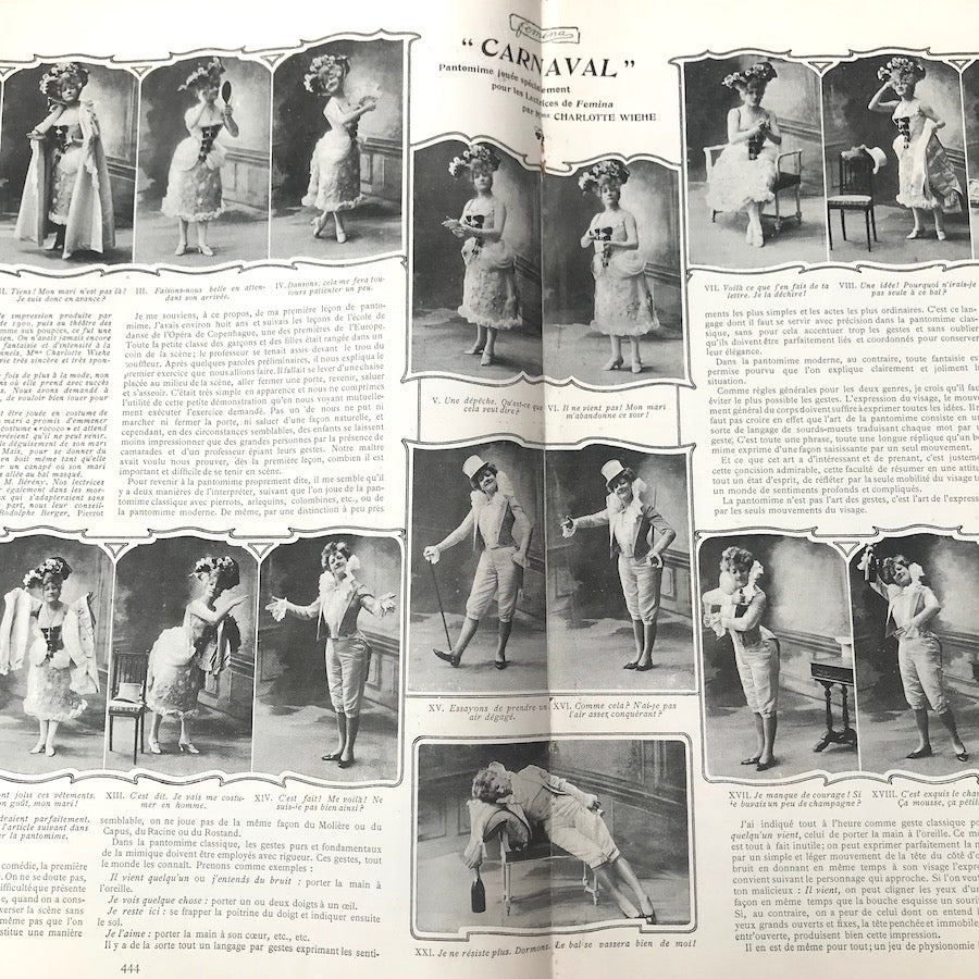 Fancy Dress, Carnival and School for Female Artists in 15th February 1903 French Magazine FEMINA