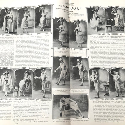 Fancy Dress, Carnival and School for Female Artists in 15th February 1903 French Magazine FEMINA