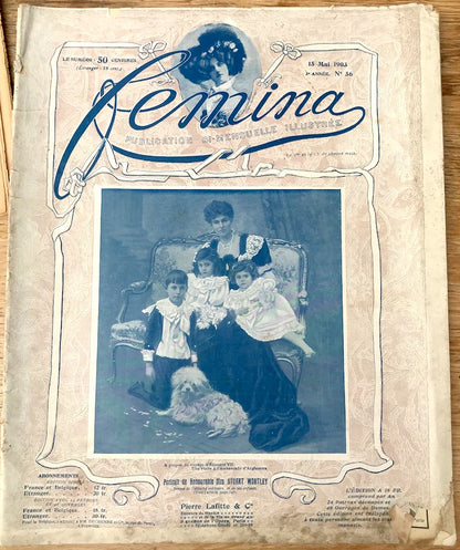 Womens Fencing and an Orphanage 15th in May 1903 French Magazine FEMINA