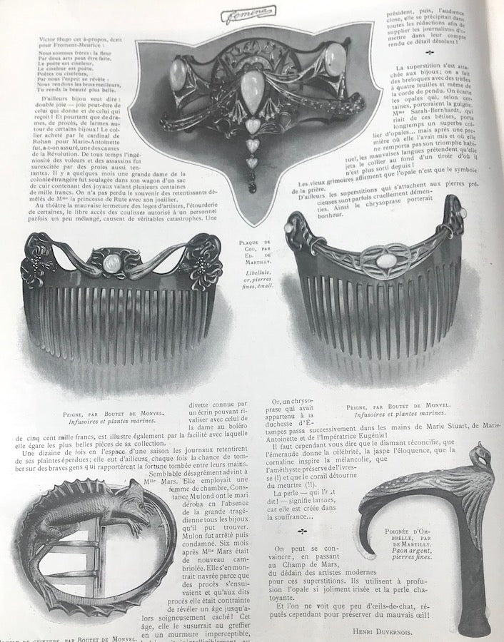 Womens Fencing and an Orphanage 15th in May 1903 French Magazine FEMINA