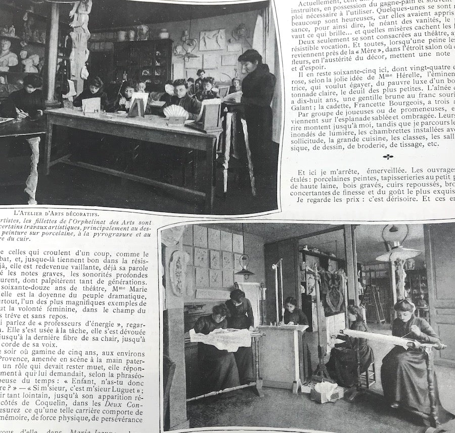 Womens Fencing and an Orphanage 15th in May 1903 French Magazine FEMINA