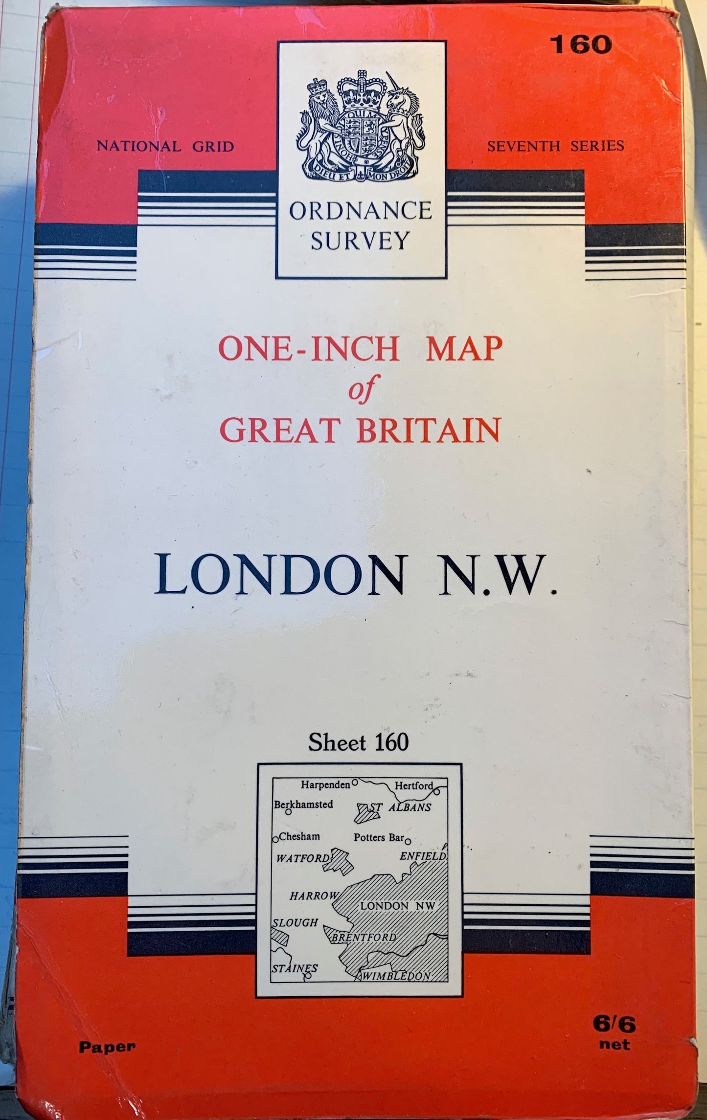 Fascinating 1940s and 50s ORDNANCE SURVEY MAPS of N.W. LONDON, Middlesex + Hertfordshire 1" to 1 Mile