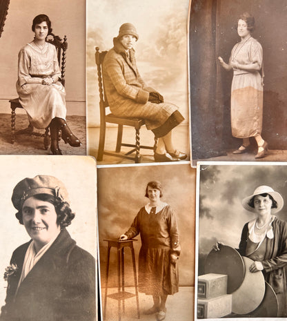 6 Studio Photos of Young Women in the 1920s (C6)
