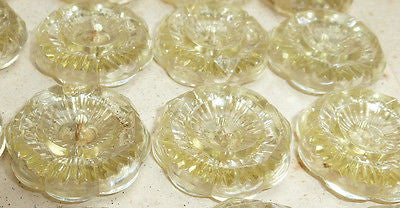 Gorgeous Sparkly 1.7cm Vintage Buttons - Choice of 6 Colours- 24 on a sheet