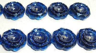 Gorgeous Sparkly 1.7cm Vintage Buttons - Choice of 6 Colours- 24 on a sheet