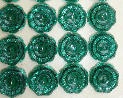 Gorgeous Sparkly 1.7cm Vintage Buttons - Choice of 6 Colours- 24 on a sheet