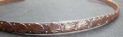 Unused Vintage Metal Headband- Choice of 5 Different Patterns - Perfect for Further Embellishment..